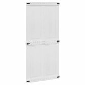 vidaXL - Deur - Corona - Wit - 100 - x - 210 - cm - Bewerkt - hout
