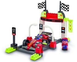 Abrick bouwset Formule 1 pitstop speelset voor kinderen vanaf 18 maanden.