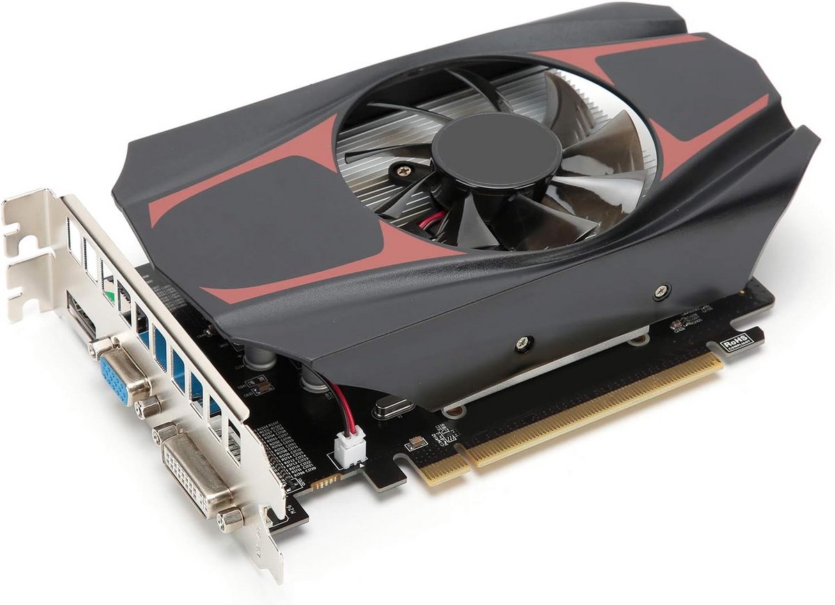 Krachtige 1GB DDR5 Gaming Videokaart met HDMI, DVI en VGA - 128-bit PCI Express 2.0