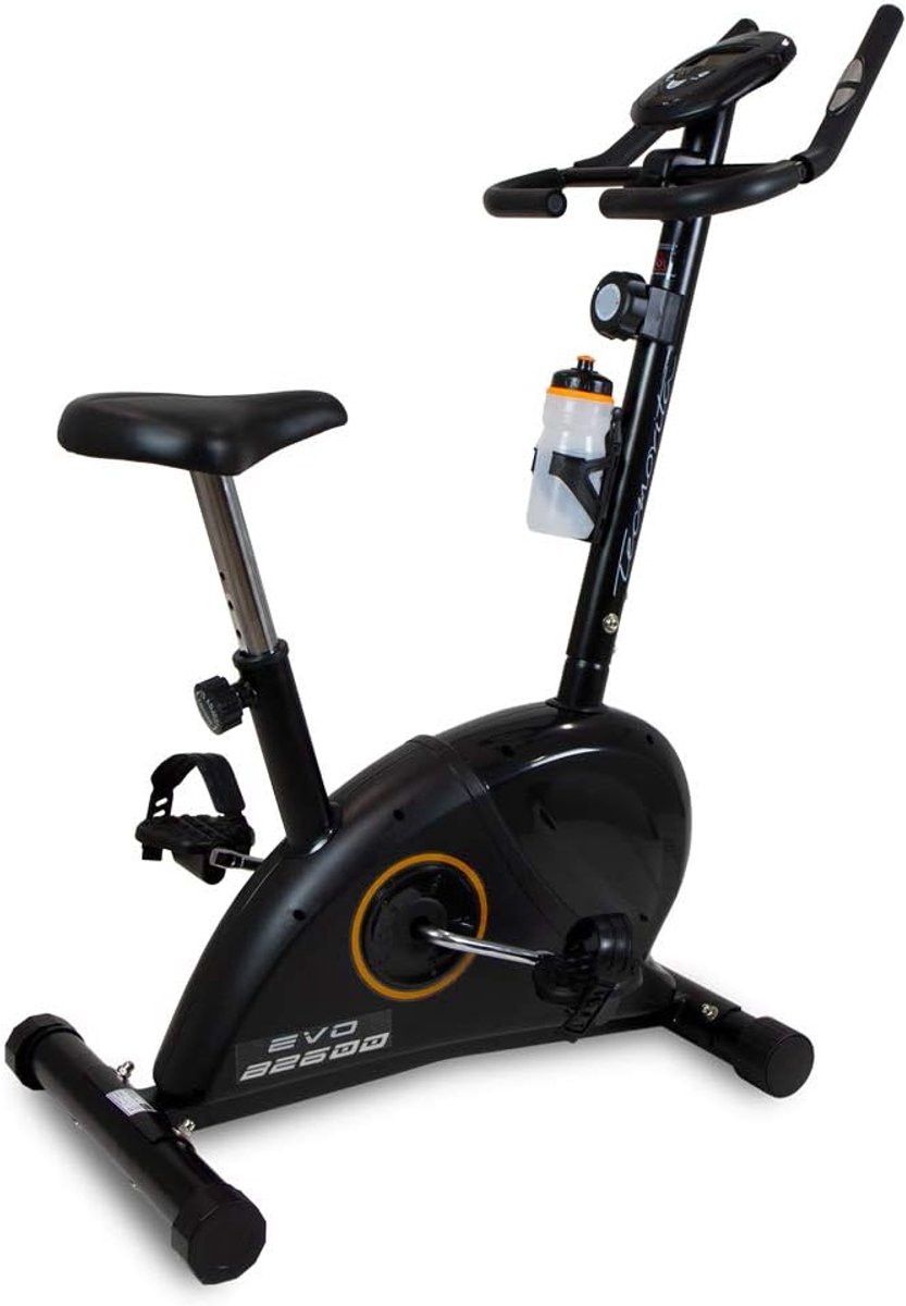 Opvouwbare Platte Fiets - Hometrainer Binnen - Thuis Trainen - 8 Weerstand Niveaus - Tot 85kg - Wit Grijs