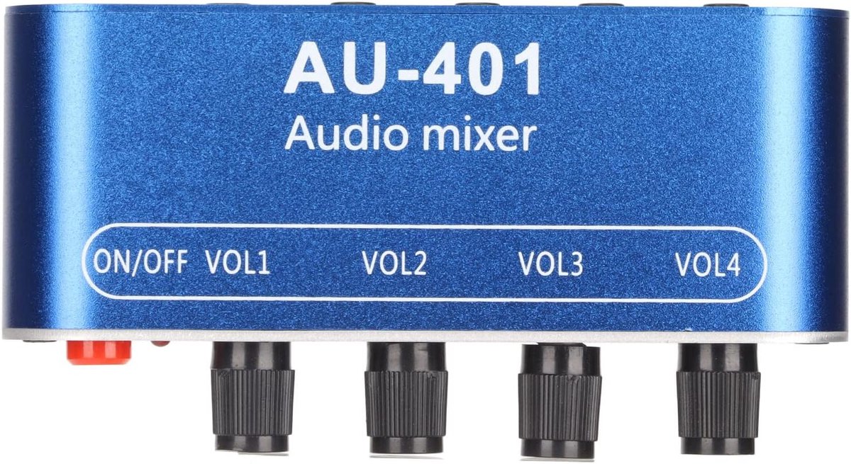 4 Kanaals Mini Audio Mixer Draagbare Stereo Geluidsversterker