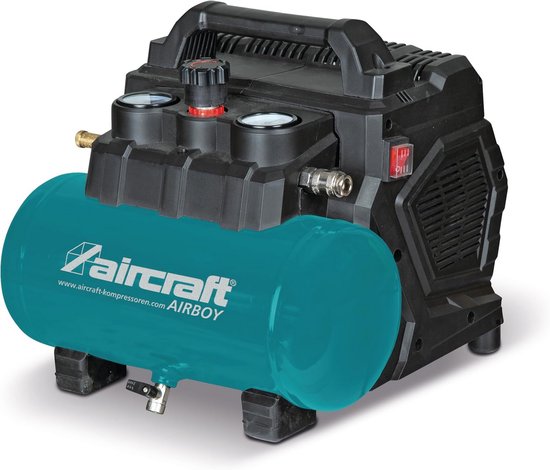 Compacte Olielvrije Compressor 6 Liter - Krachtige 2-Cilinder ...