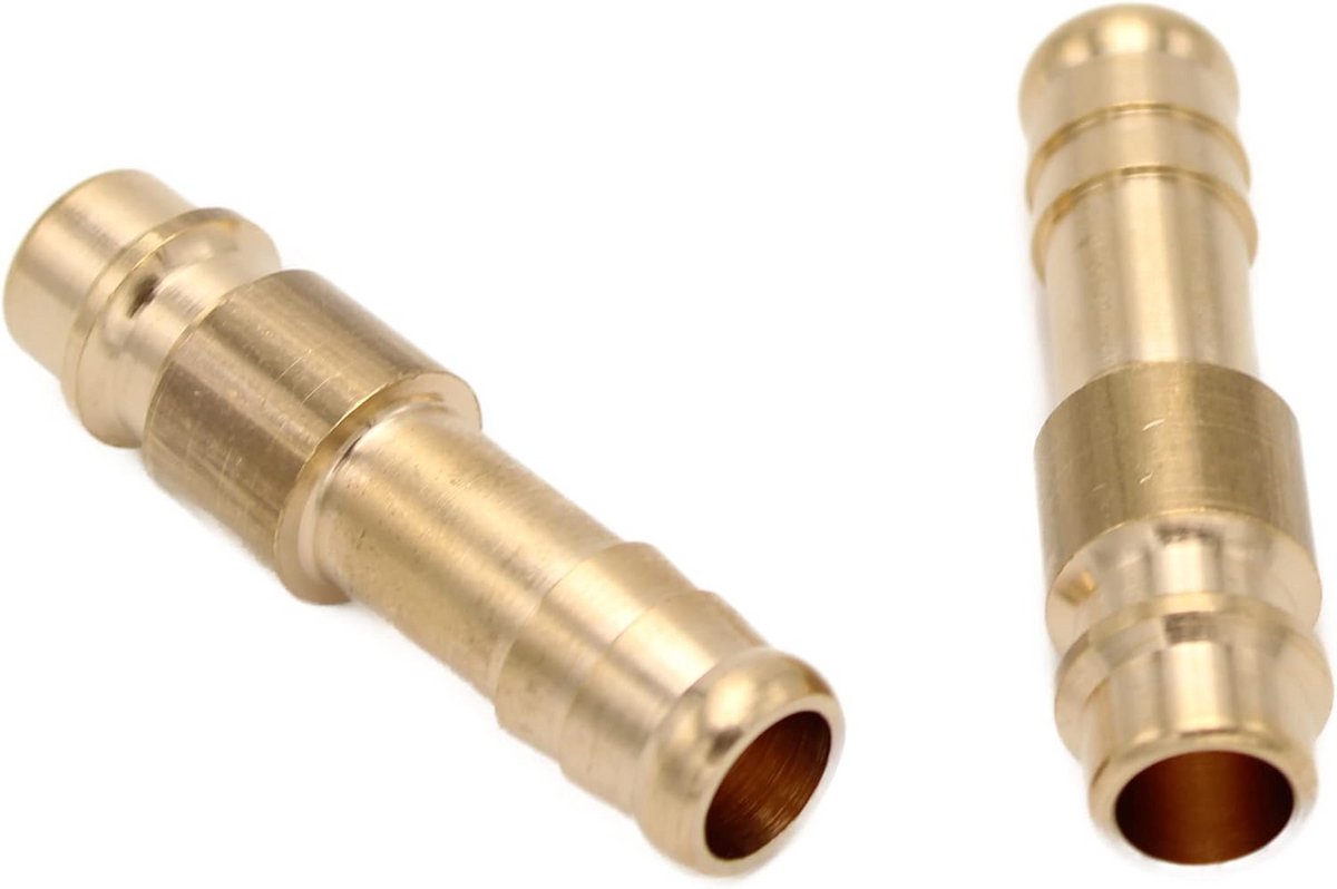 Persluchtkoppeling en Schroefbus Set NW 7,2, 10mm Slangtule, 2 Stuks