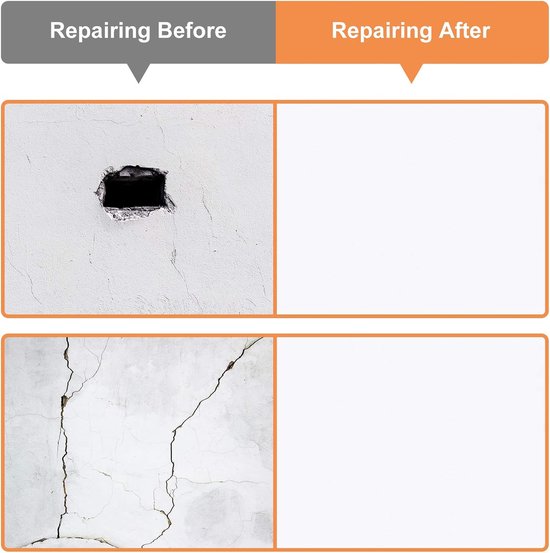 Muur Reparatie Patch - Gipsplaat Herstel - Gaten Dichten - Zelfklevend Aluminium - 4 6 8 Inch - Meerkleurig van Merkloos — afbeelding 4