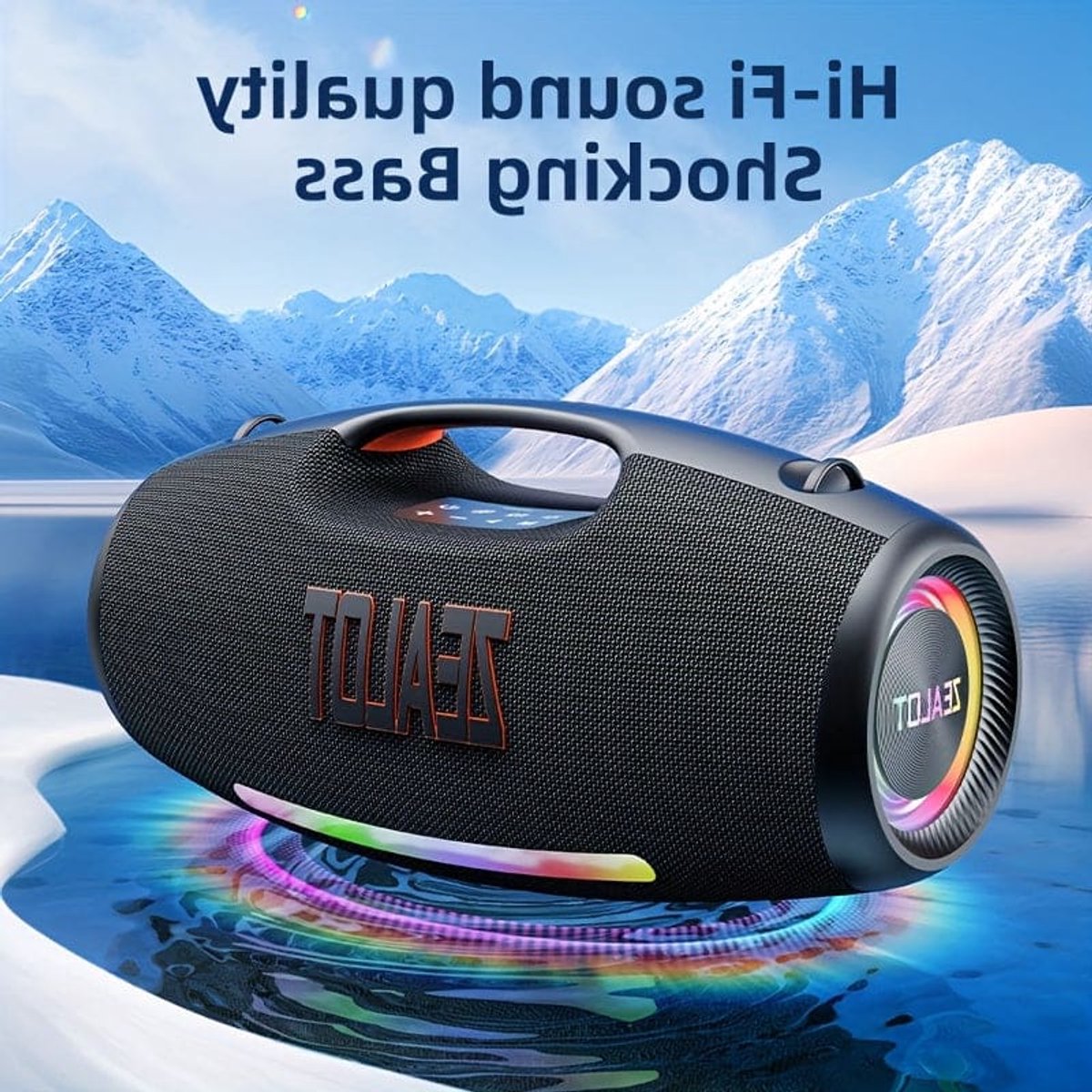 Draadloze Speaker – Bluetooth Speaker – Draagbare Speaker – Outdoor Speaker – Subwoofer – 250W Vermogen – 48000mAh Batterijduur