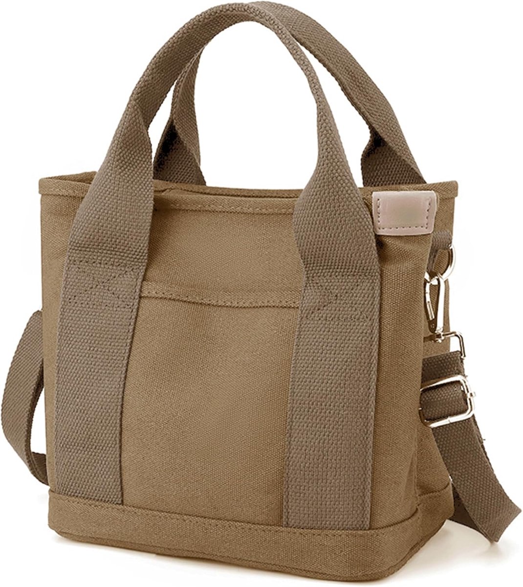 Stijlvolle Kleine Tote Bag voor Dames | Canvas Crossbody Tas & Schoudertas