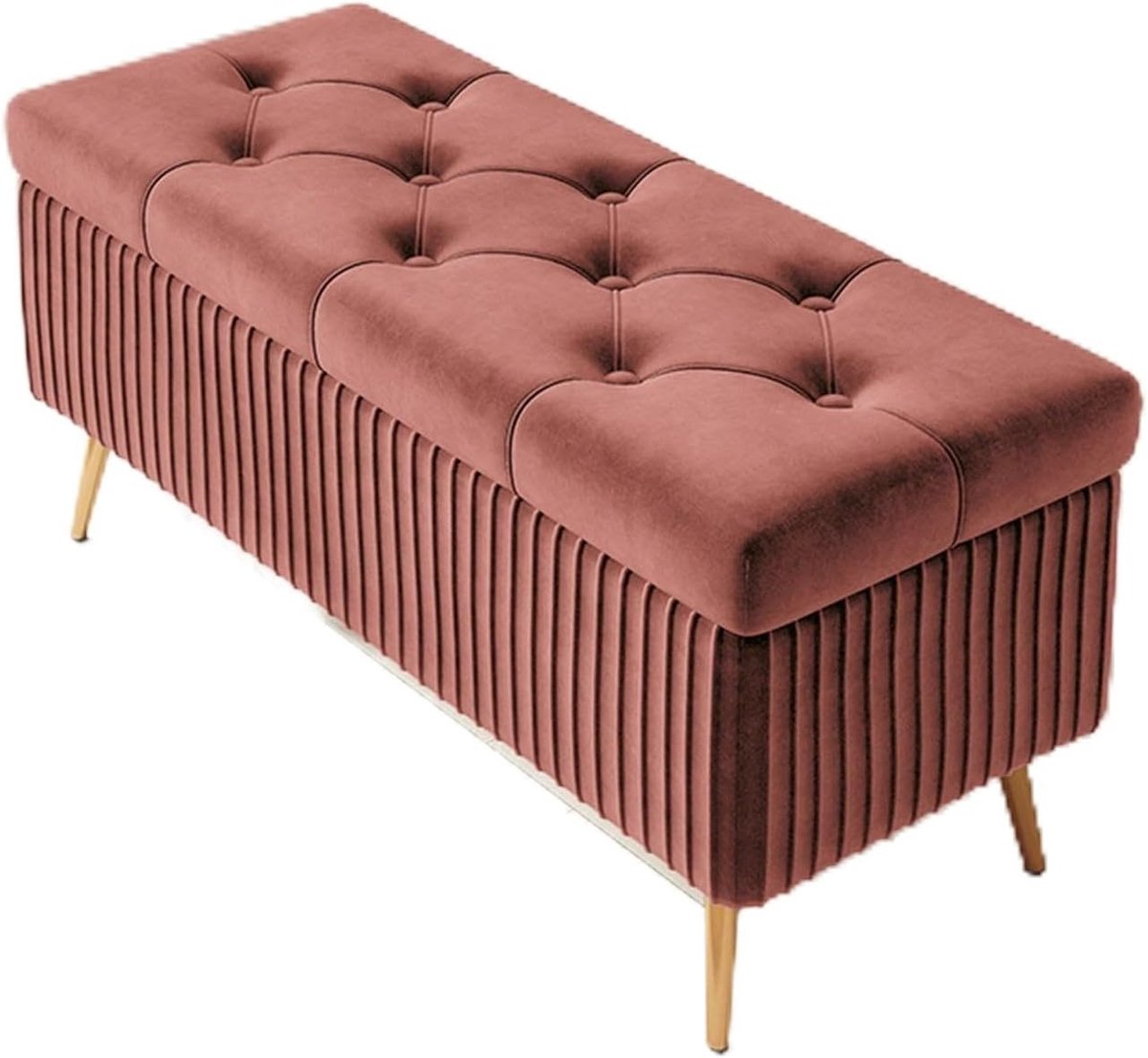 Opbergbank met Voetenbank en Zachte Bekleding - Ideaal voor Woonkamer of Hal