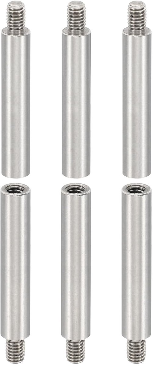 Afstandhouders M4 - Moederbord Adapters - Printplaat Montage - Roestvrij Staal - 35+6 mm