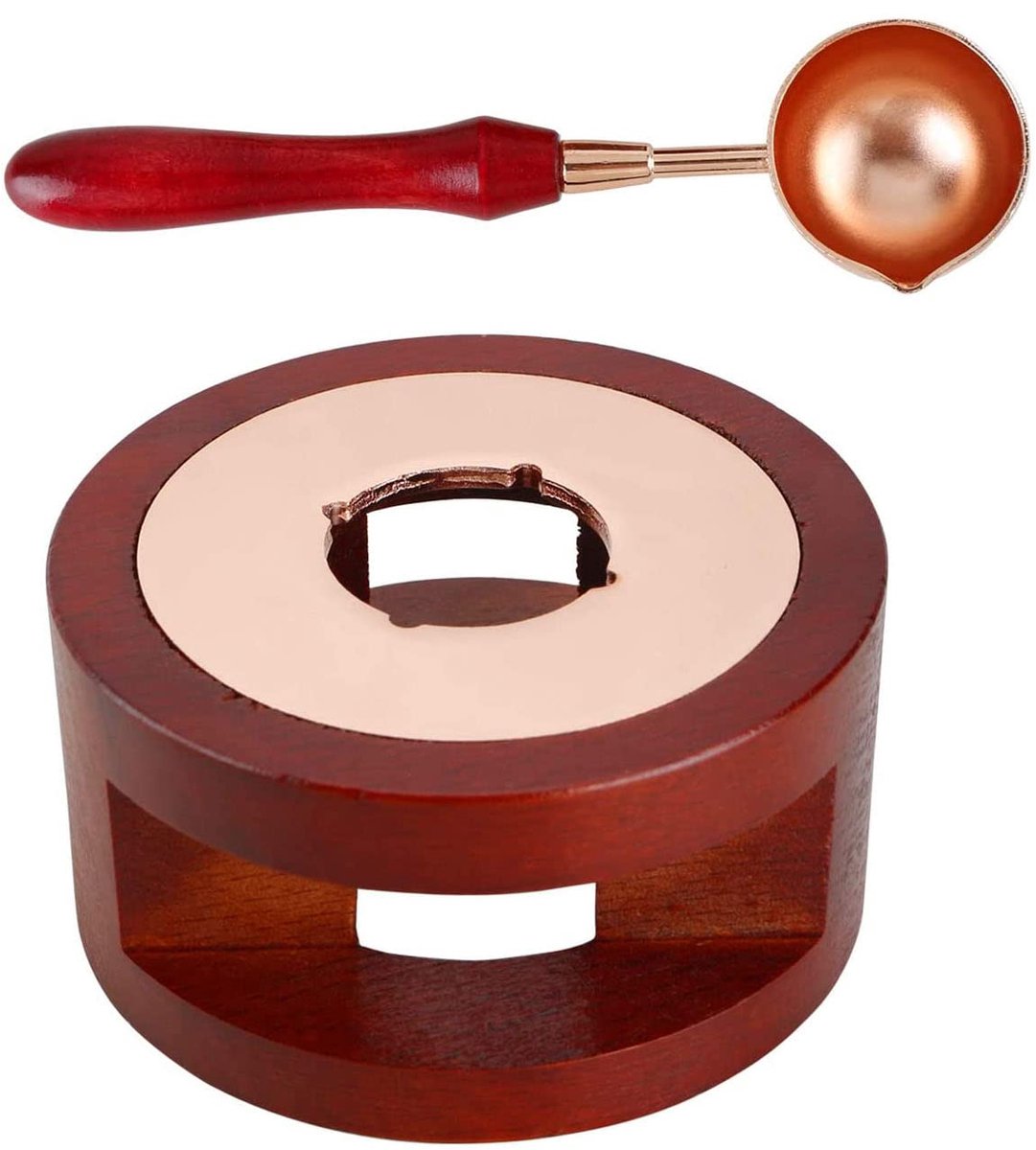 Lakverwarmer en Smeltlepel Set voor Zegels - Ideaal voor Uitnodigingen en Decoratie