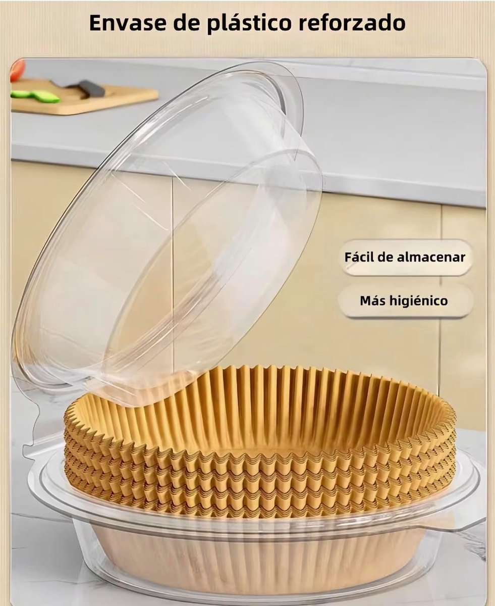 Luchtfriteuse Papier - Bakpapier Vellen - Gezond Koken - Hittebestendig 230°C - 24-28 cm Rond