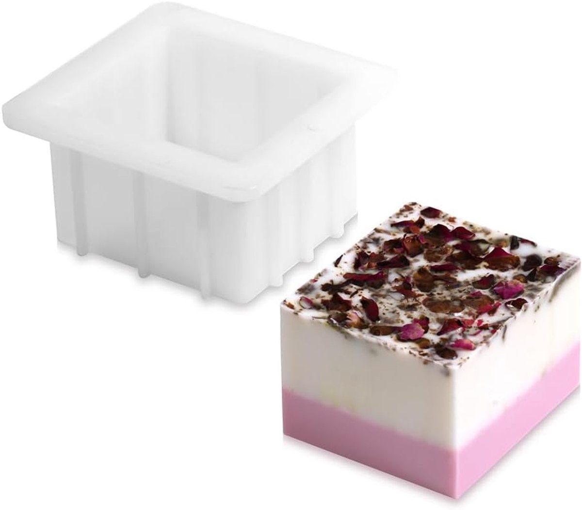 Flexibele Siliconen Broodvorm voor Ambachtelijk Zepen Maken - 4 Inch