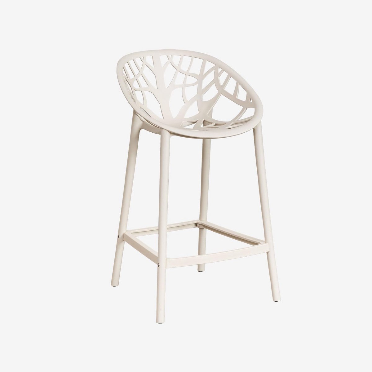 Hoge Barstoel Tapioca Beige 65 cm Zithoogte