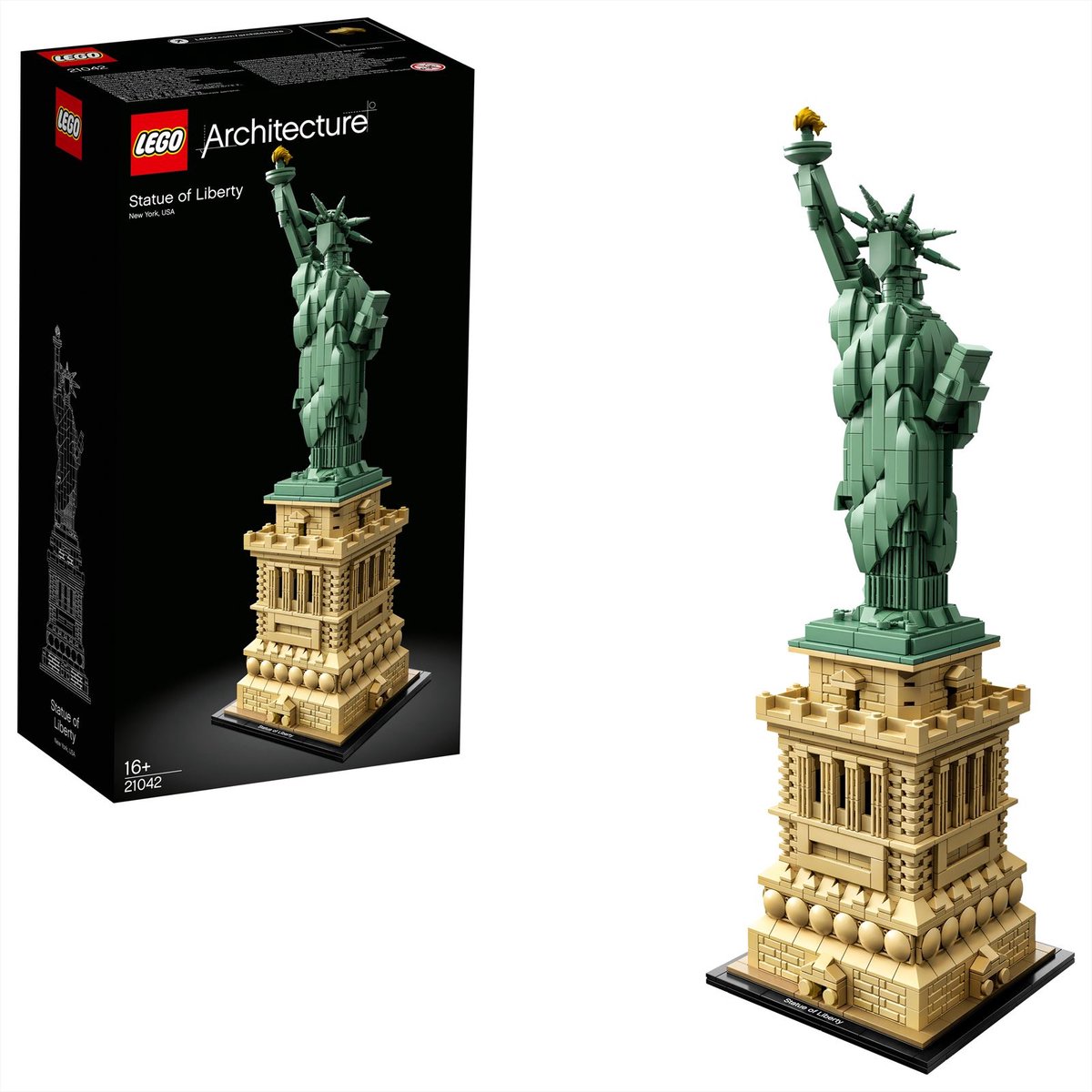 LEGO 21042 Architecture Vrijheidsbeeld Model Bouwset, New York Display en Verzamelmodel voor Volwassenen — afbeelding 13