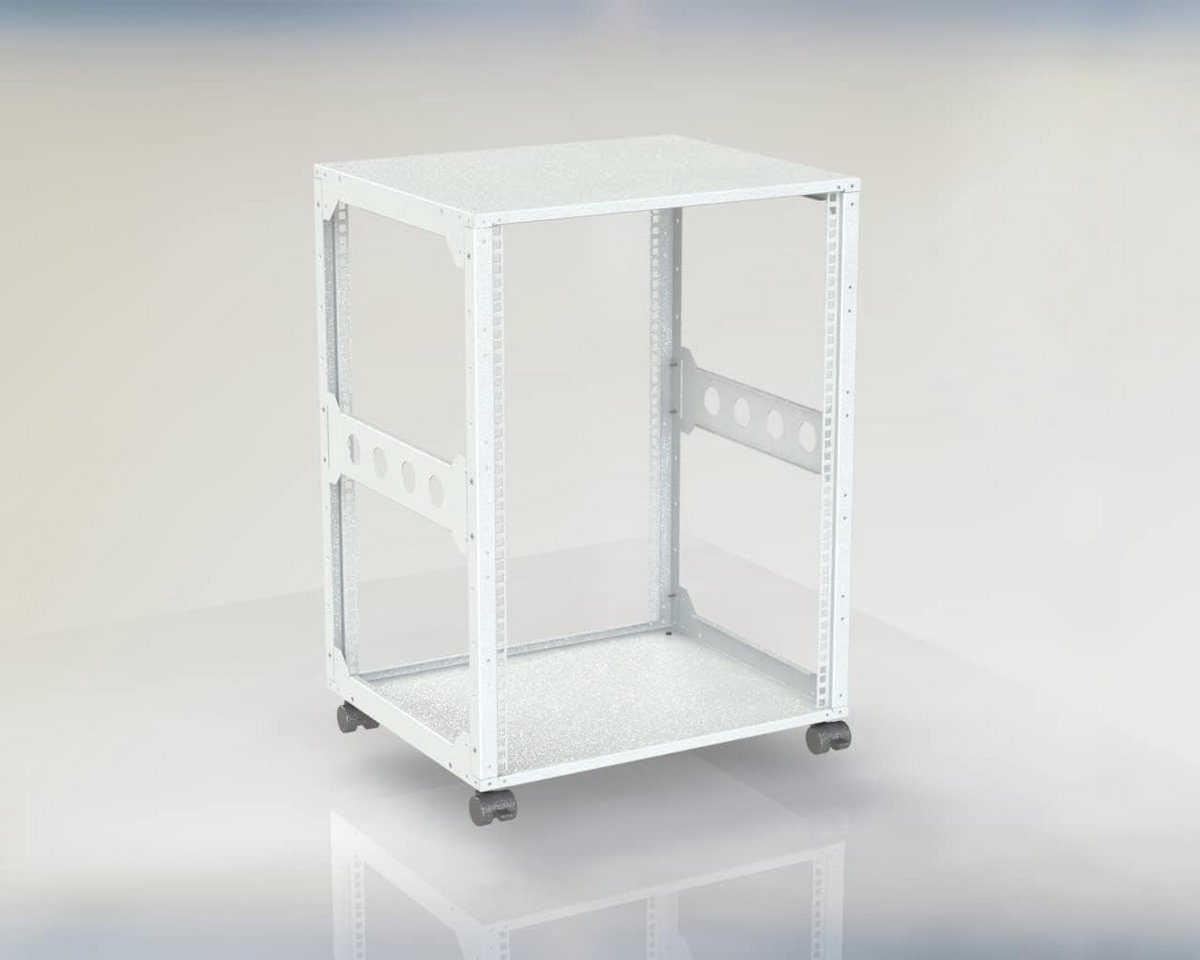 Open Frame 15U 19 Inch Mini Rackkast 440mm Diep voor Server, Netwerk en Studio