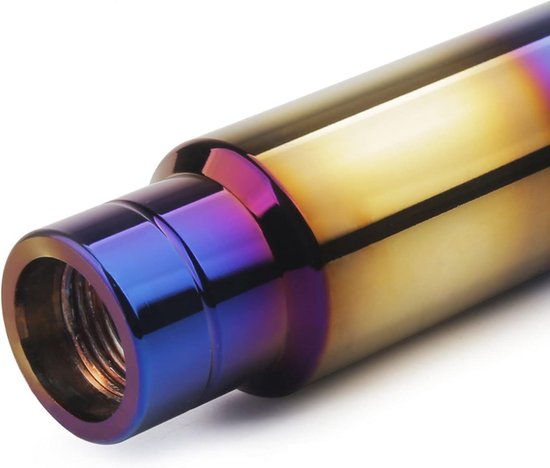 Universele Aluminium Versnellingspookknop 13 cm Blauw Goud met 3 Adapters van Merkloos — afbeelding 3