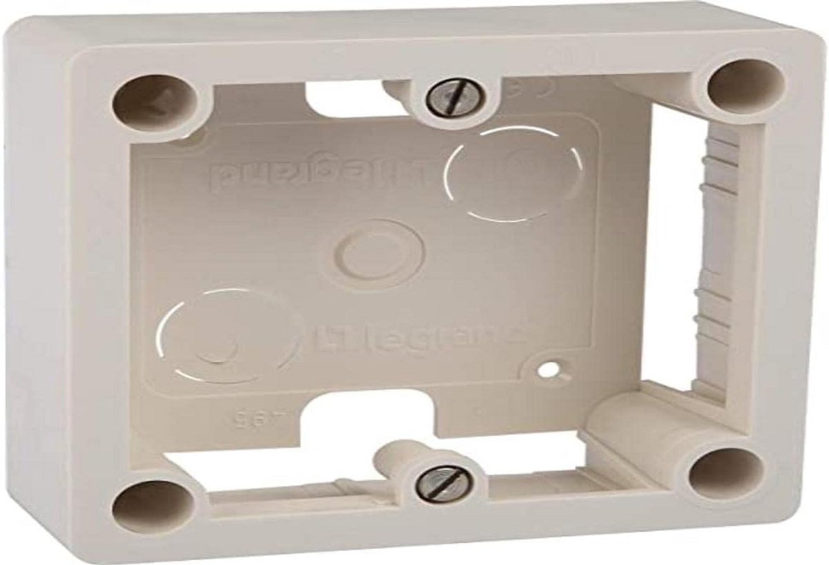 Opbouw Frame Wit 1 Post Compatibel met 20A en 32A