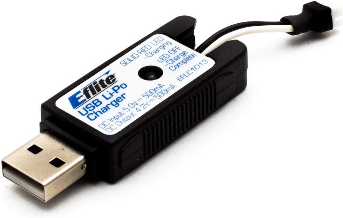 USB LiPo Batterijlader 1S 500mAh voor Modelbouw