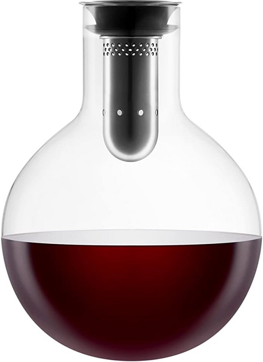Luxe Wijnkaraf Met Trechter Voor Zachte Decantering
