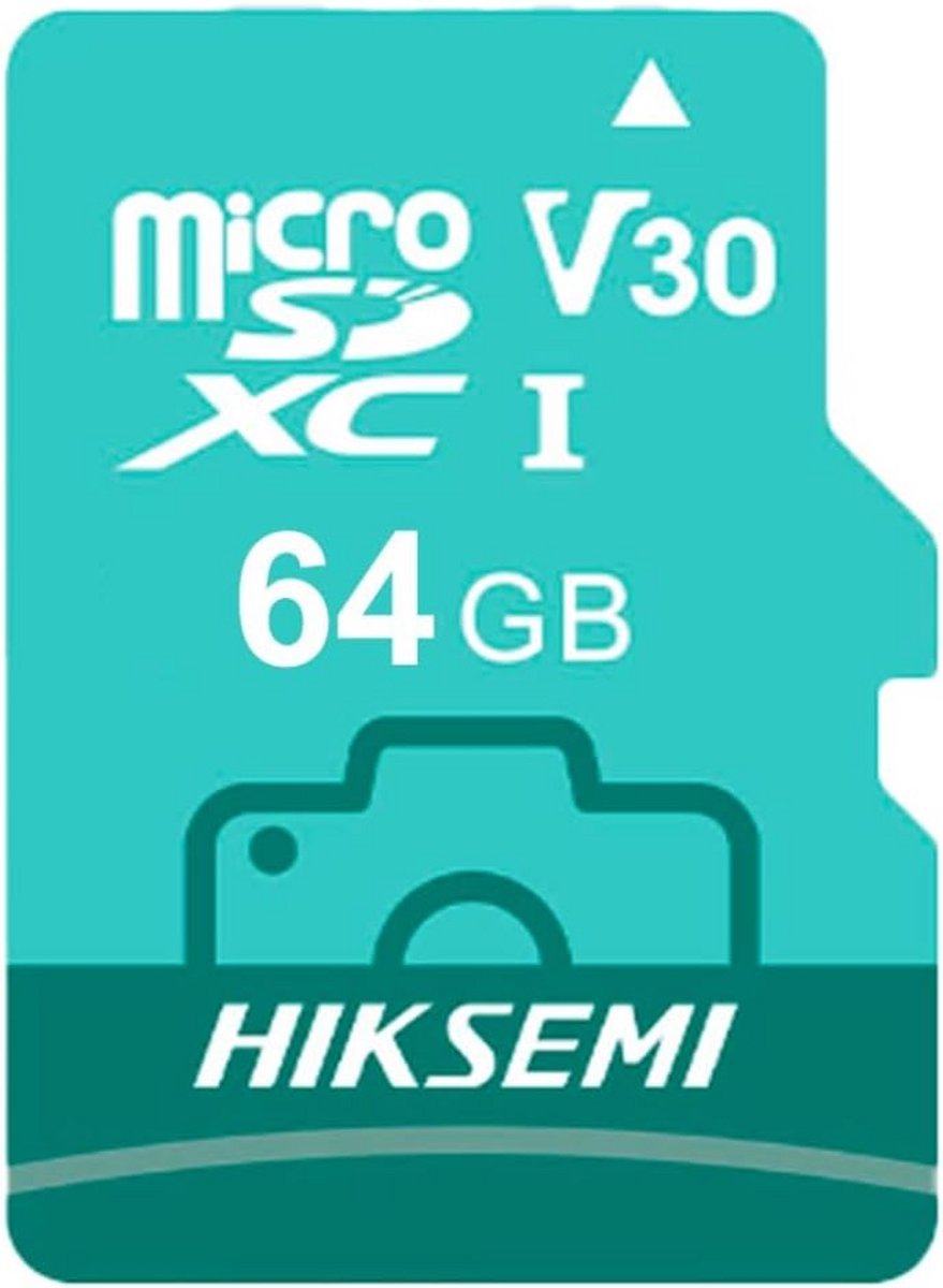 MicroSDXC Geheugenkaart 64GB V30 Class 10 voor Camera en Smartphone