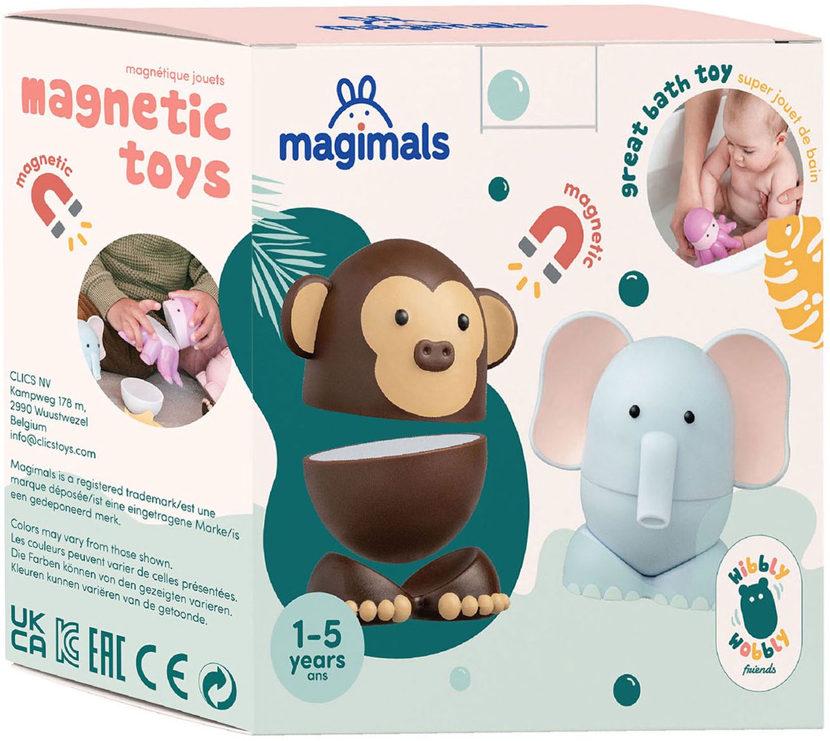 Magimals Wibbly Wobbly Safari |magnetisch speelgoed| baby speelgoed| speelgoed 1 jaar/2jaar/3jaar| speelgoed jongens en meisjes| badspeelgoed| dierenspeelgoed — afbeelding 11