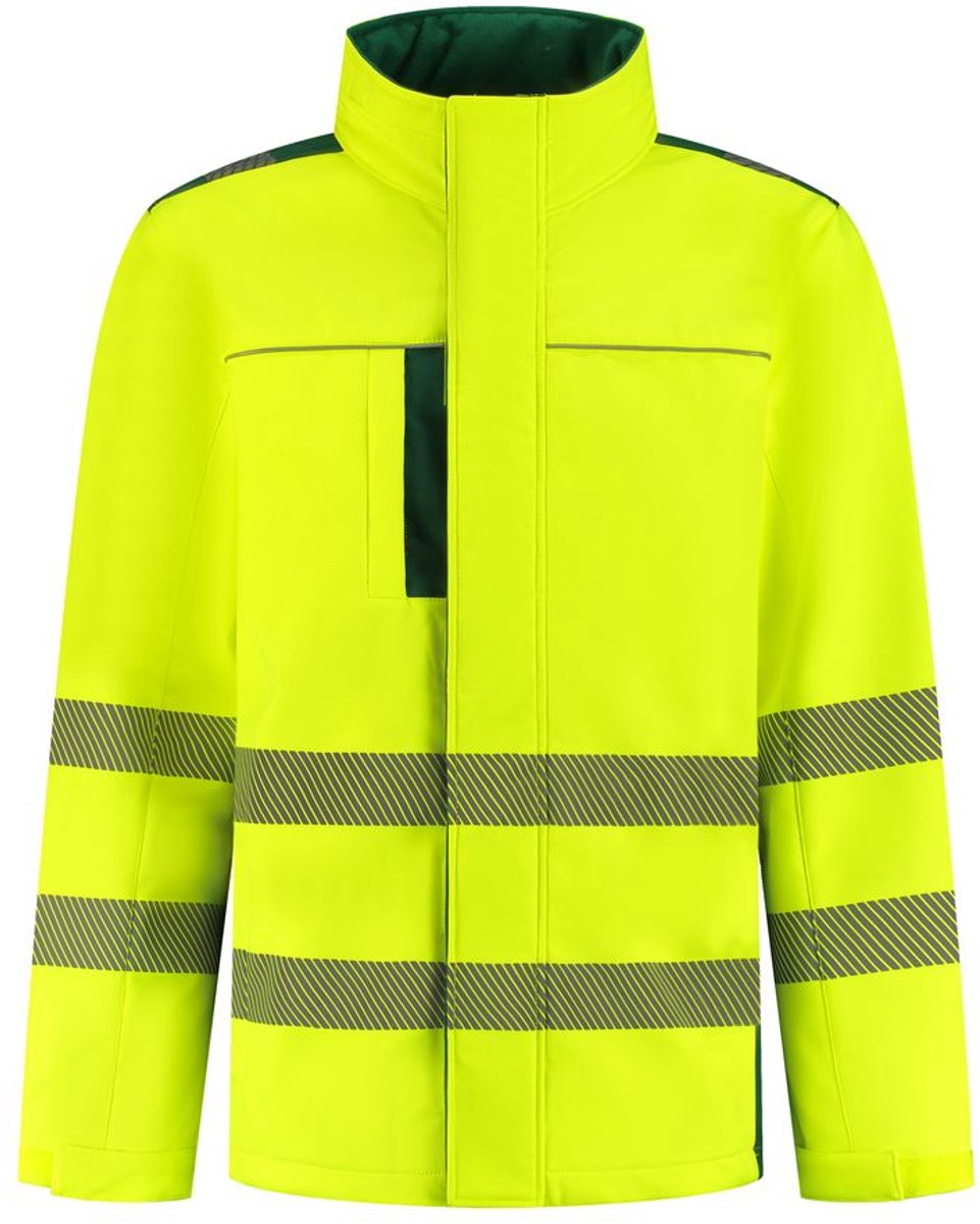 Image Workwear - Harper Hi-Visibility softshell jacket - Geel/Groen - Maat M
