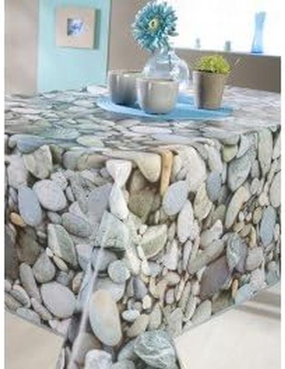 Tafellaken PVC Rechthoekig 250 x 140 cm Grijs