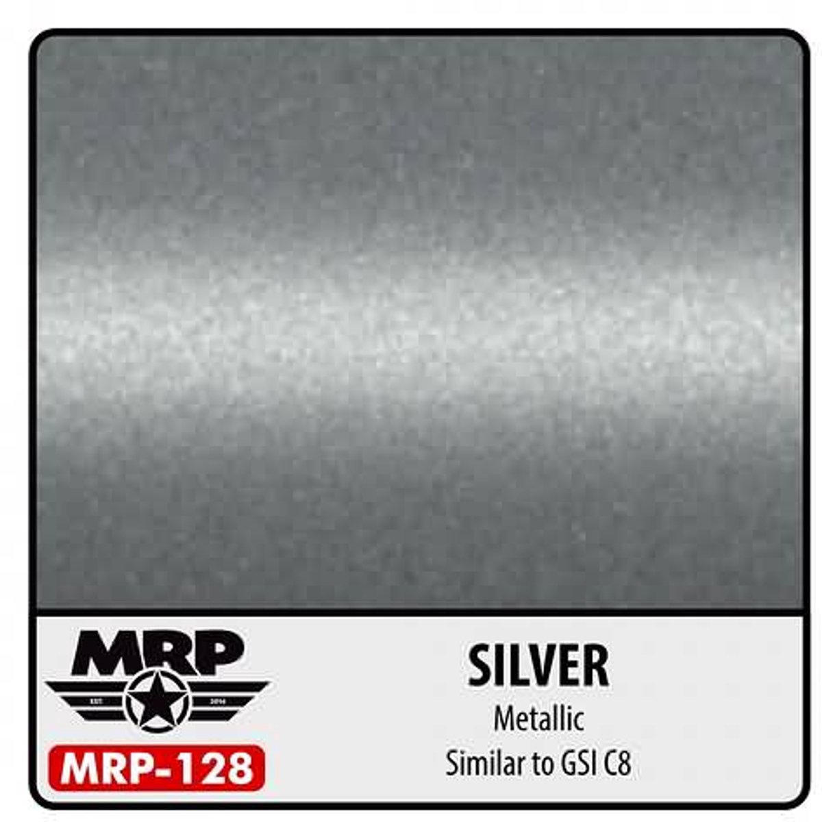 Mr. Paint MRP-128 - Silver Metallic – 30 ml verf voor Airbrush & Detailwerk