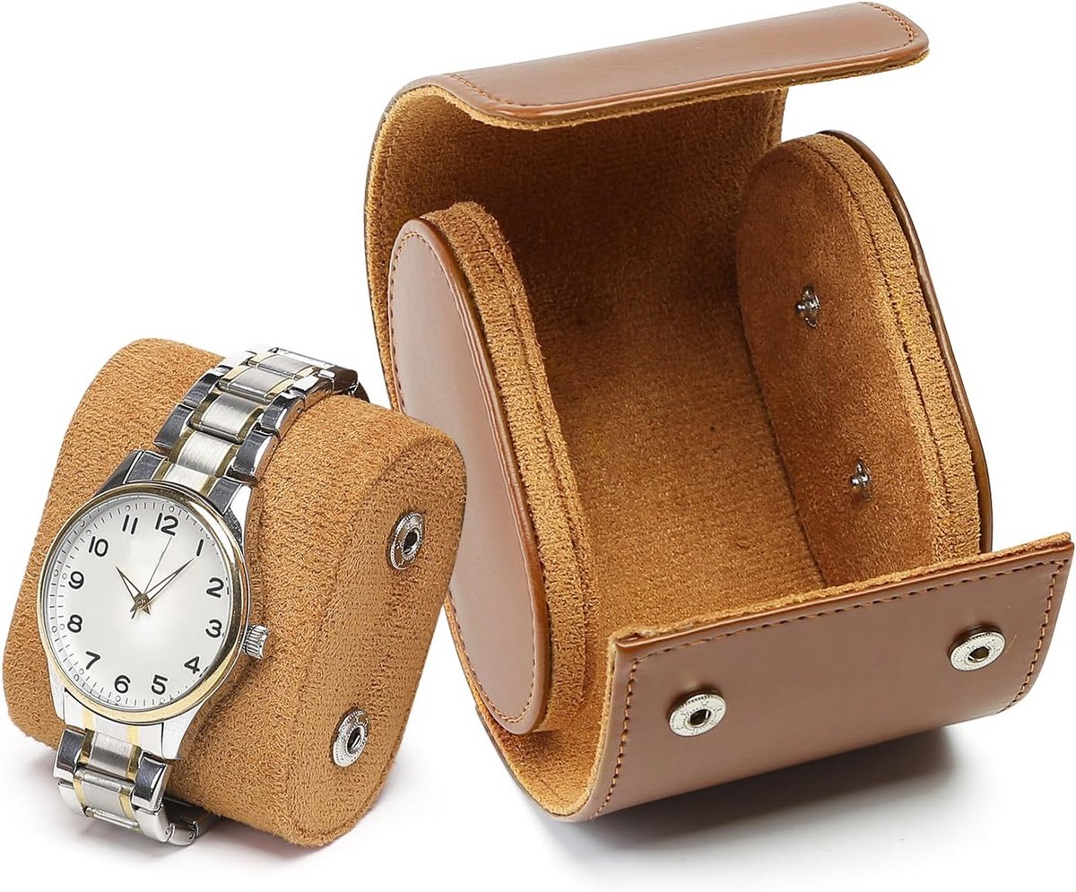 Luxe PU-Leren Horlogedoos voor 1, 2 of 3 Herenhorloges - Reis en Cadeau