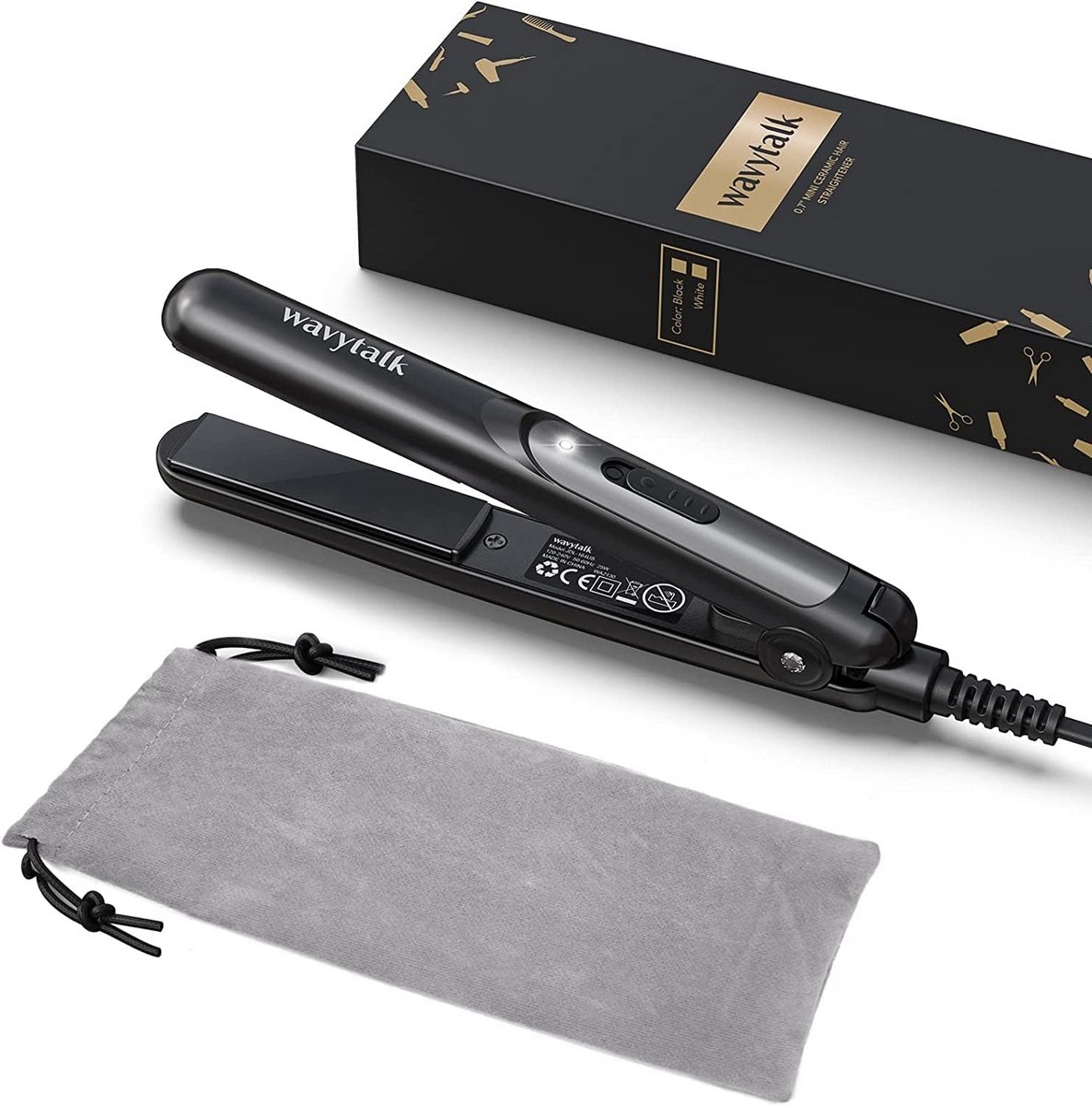 Mini Haarstijltang voor Kort Haar en Reis - Keramische Platen