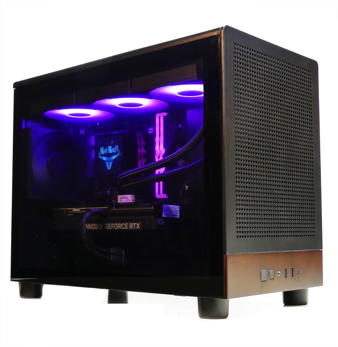 BitBull Ryzen 7 9800X3D Mini Game PC met 360 Waterkoeling - BitBull - €2.999,00