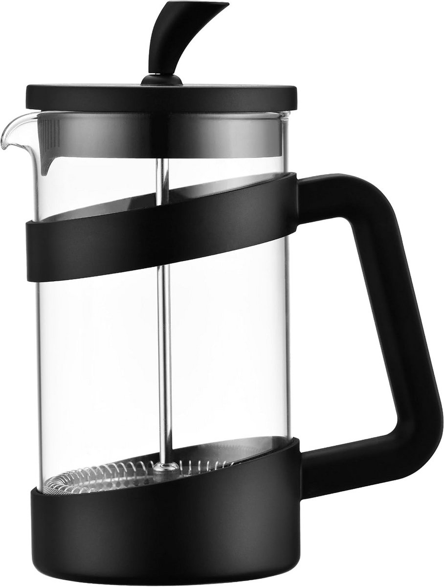 Grote French Press Koffiezetapparaat 1000 ml voor 8 Koppen Kunststof en Glas