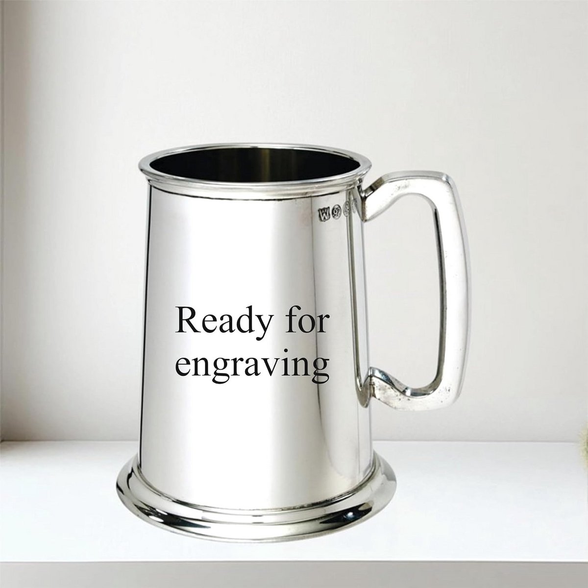 Tinnen Tankard 1 Pint voor Bier en Dranken met Gravuremogelijkheid