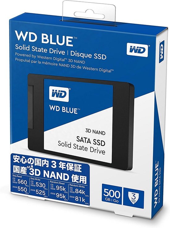 Interne SSD 2.5 Inch SATA 500 GB 3D NAND voor Snelle Computerprestaties — afbeelding 2