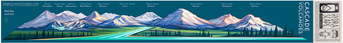 Hydrascape - Cascade Volcanoes - No Color - OS - Stickers