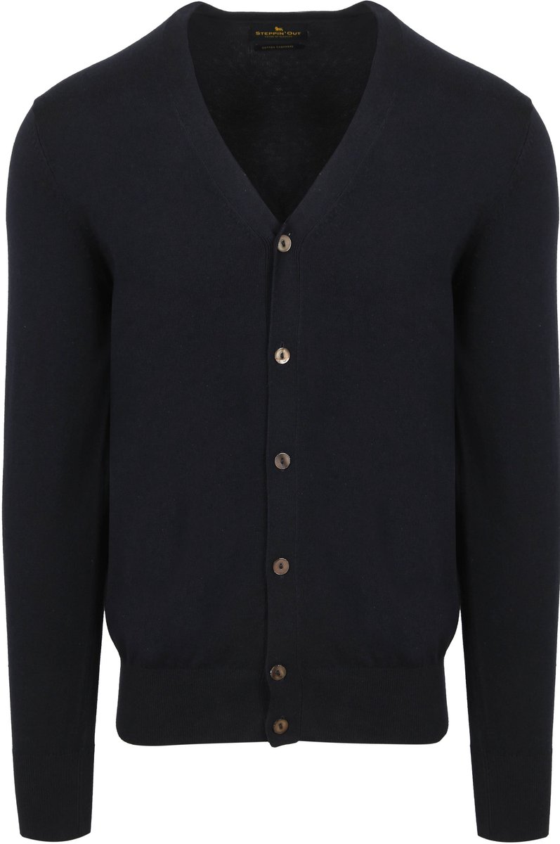 Steppin' Out Vest Cashmere Donkerblauw (navy) - Maat XXL - Heren - Vest met rits voor Mannen