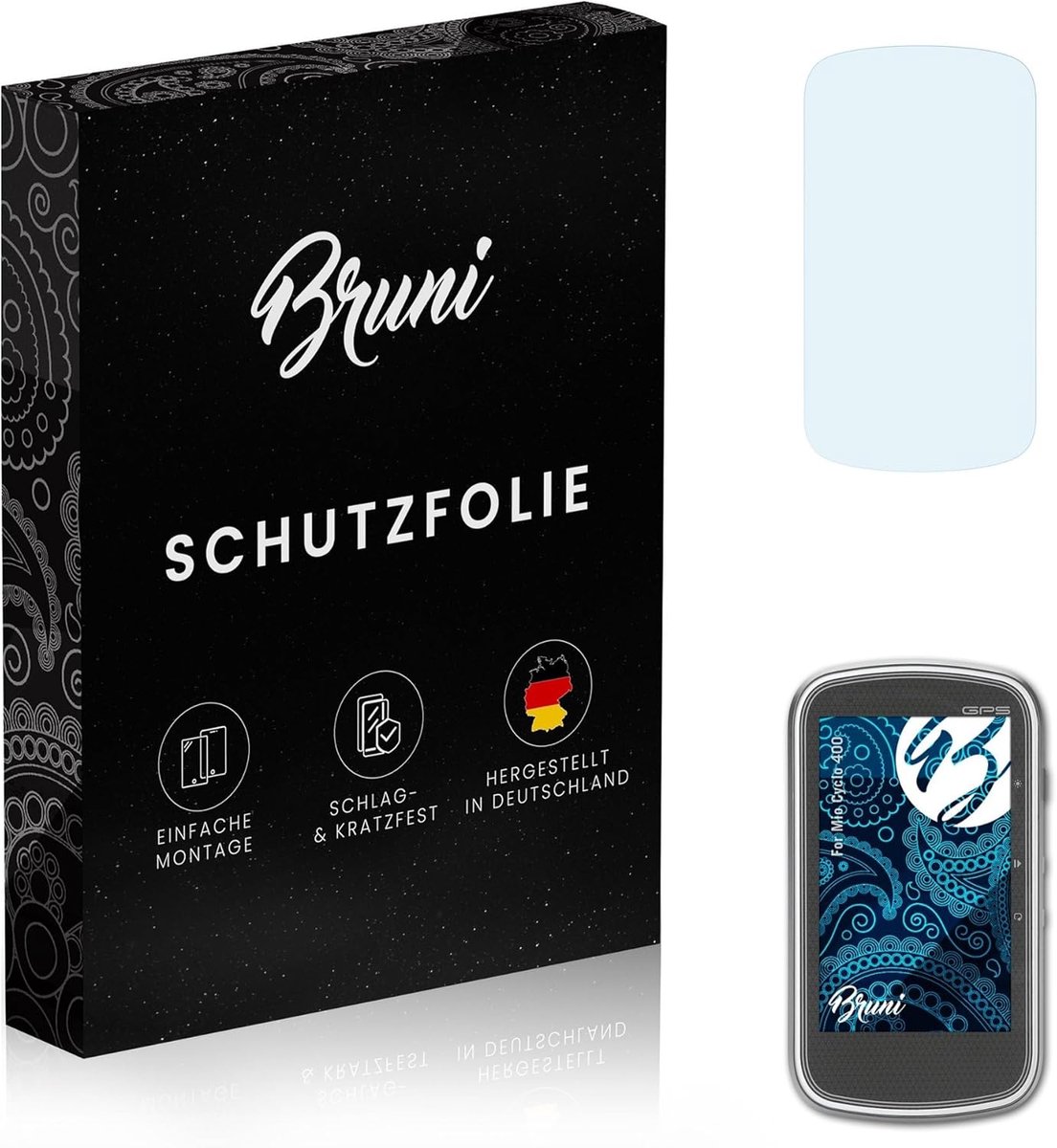 Beschermfolie voor Mio Cyclo 400 - 2x Basics-Clear