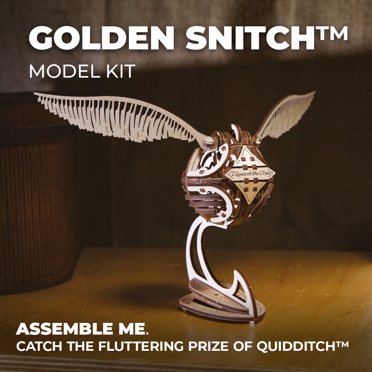 UGEARS 3D Modelbouw - Golden Snitch™ - Harry Potter™ - Mechanisch Bouwpakket Hout - Educatief Speelgoed — afbeelding 21
