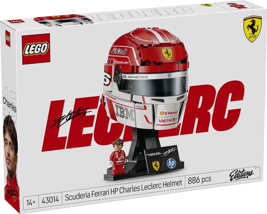 LEGO Editions Scuderia Ferrari HP Casque de Charles Leclerc - 43014