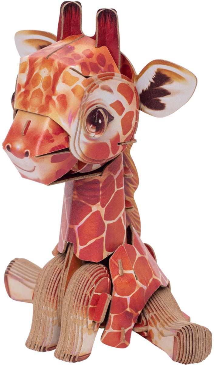 MakeBug, 3D Modelbouwpakket, Tiny Serie, Giraffe, MB-D-0042, 6x10x12cm
