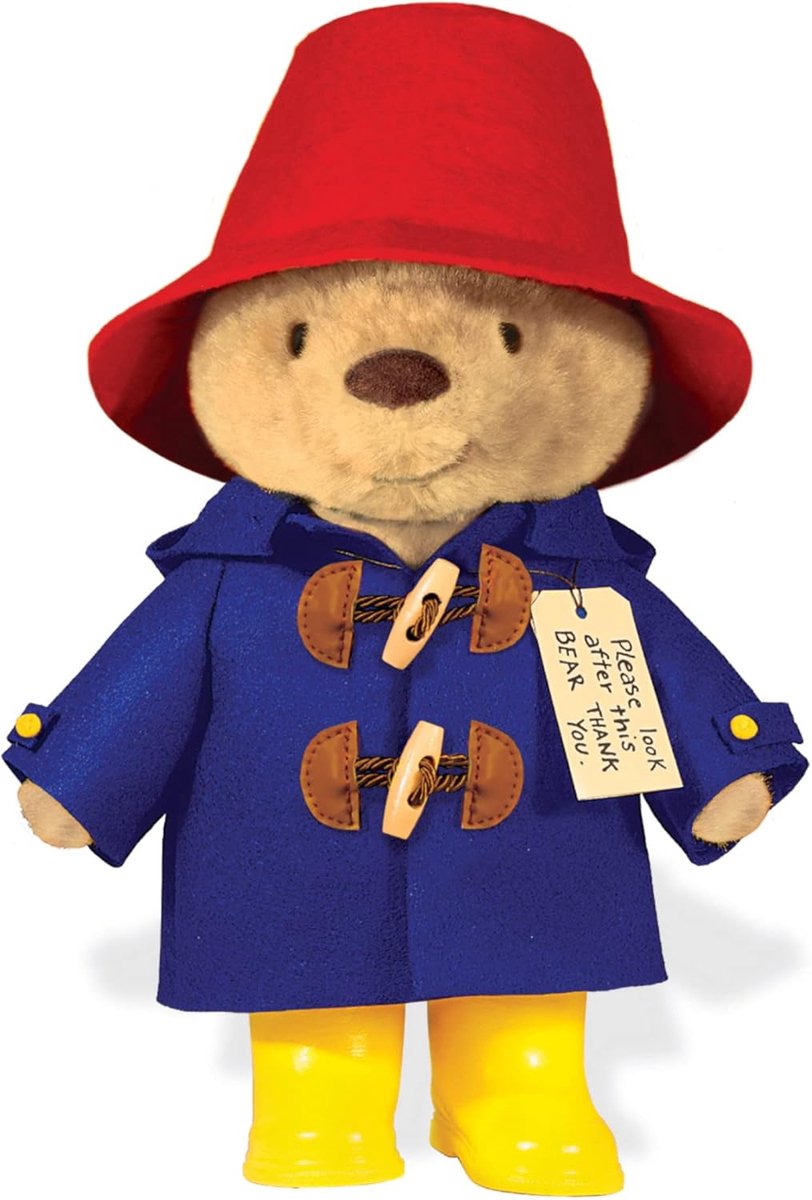 Paddington Bear pluche pop 25 cm - knuffel voor kinderen vanaf 12 maanden
