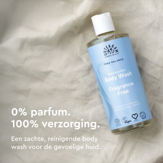 Urtekram Fragrance Free Parfumvrije Bodywash Gevoelige Huid
