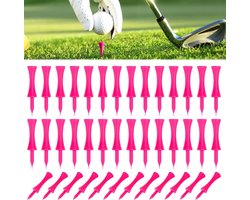 Set van 60 Duurzame Kunststof Golf Tees 57mm voor Driver en Training