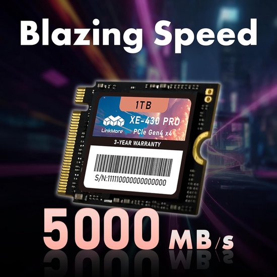 Interne SSD - Opslaguitbreiding - Draagbare gaming - Compacte 2230 formaat - 1 TB van Merkloos — afbeelding 2