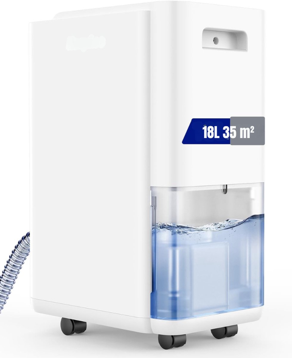 REN® Vochtvreter Electrisch - Vochtvreter - Ontvochtiger - Wit - 27cm x 21cm x 44cm