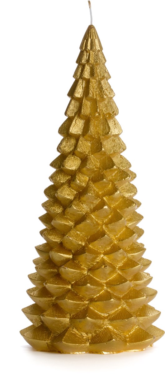 Rustik Lys - Kerstboomkaars 'Arbre' (L) - Goud