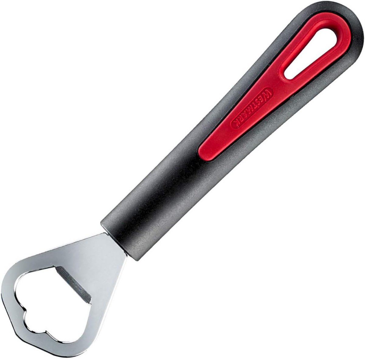 Flesopener 17 cm Verchroomd Kwaliteitsstaal Soft-Touch Handvat Kroonkurk