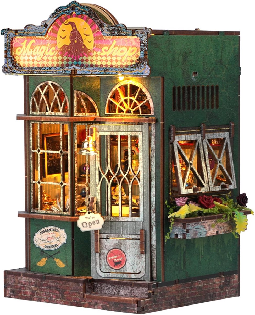 Boekenhoek voor Volwassenen - DIY Miniatuur Poppenhuis met LED-verlichting