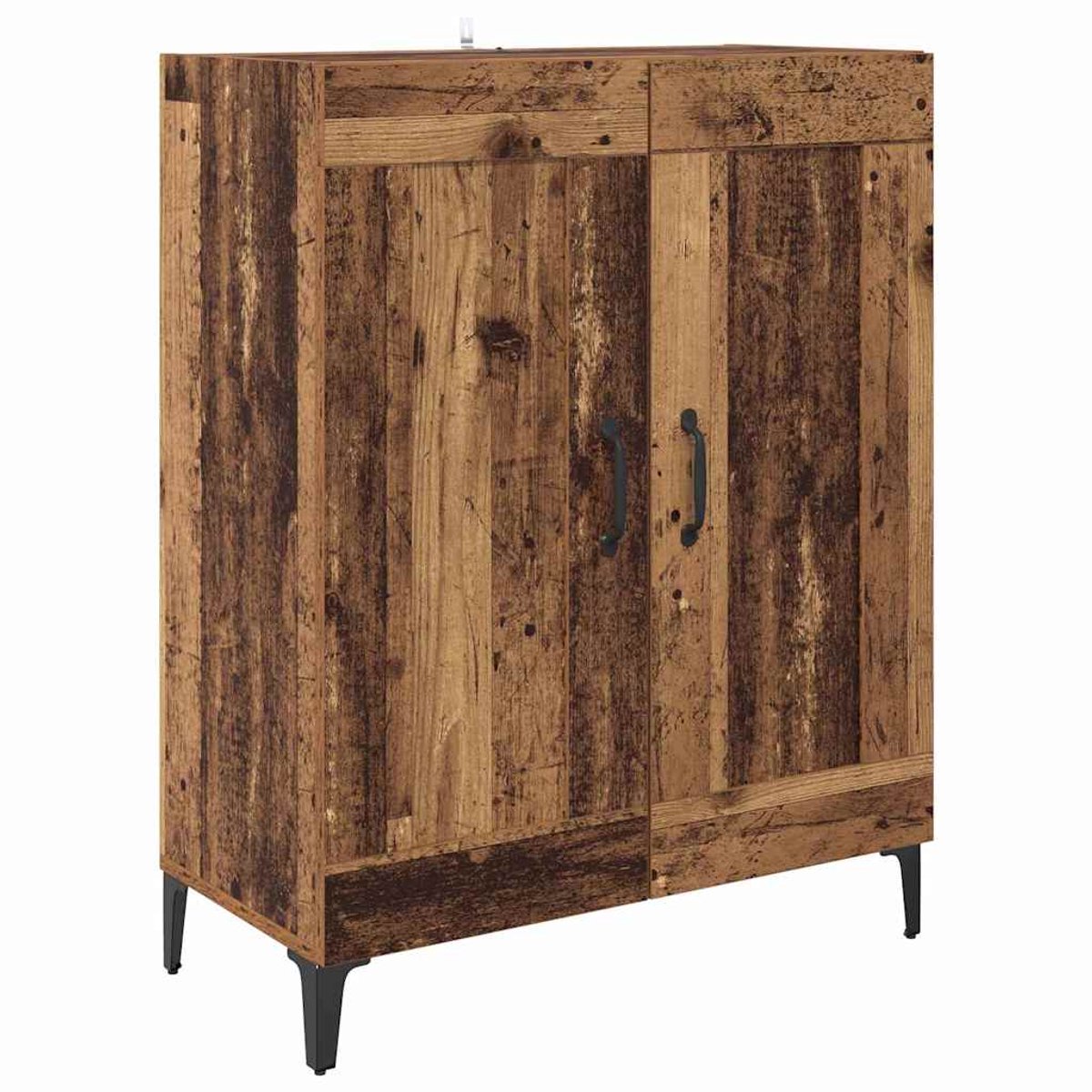 vidaXL - Dressoir - Oud - Hout - 69,5 - x - 34 - x - 90 - cm - Bewerkt - hout