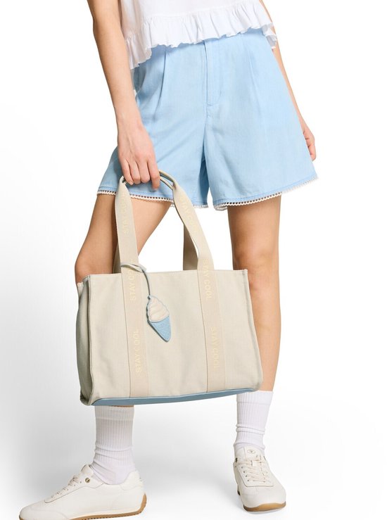 TOM TAILOR sac shopper Azura Zip Shopper Beige écru