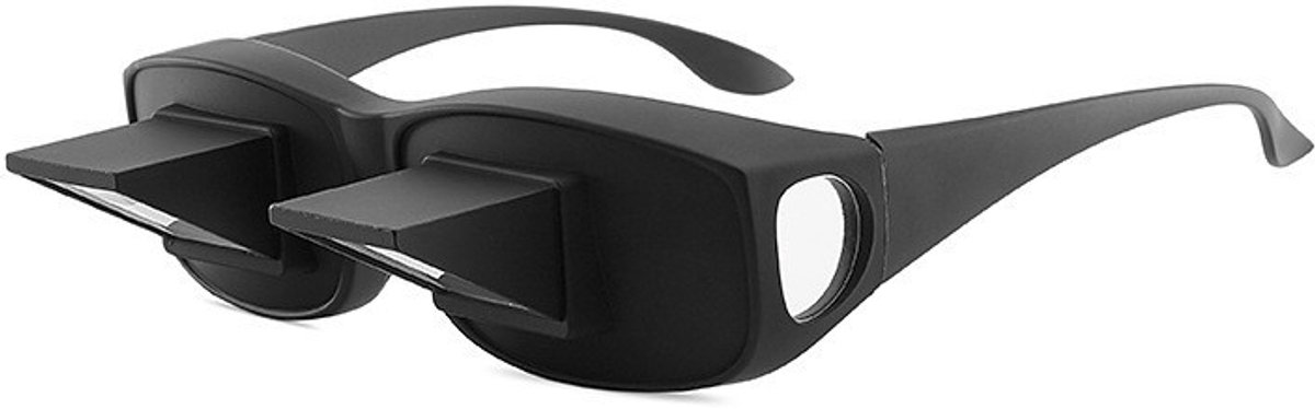 Bril voor luie mensen, 90° kantelbare prismabril, horizontale leesbril, leesbril met hoge resolutie, geschikt om te lezen, tv te kijken en mobiele telefoons te gebruiken.